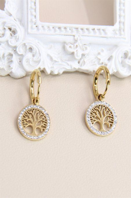 Boucles d'oreilles ARBRE DE VIE