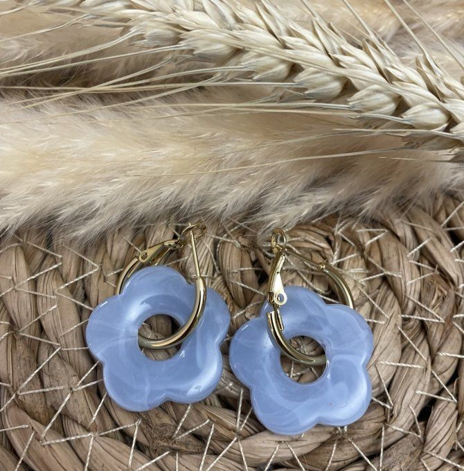 Boucles d'oreilles FLEUR