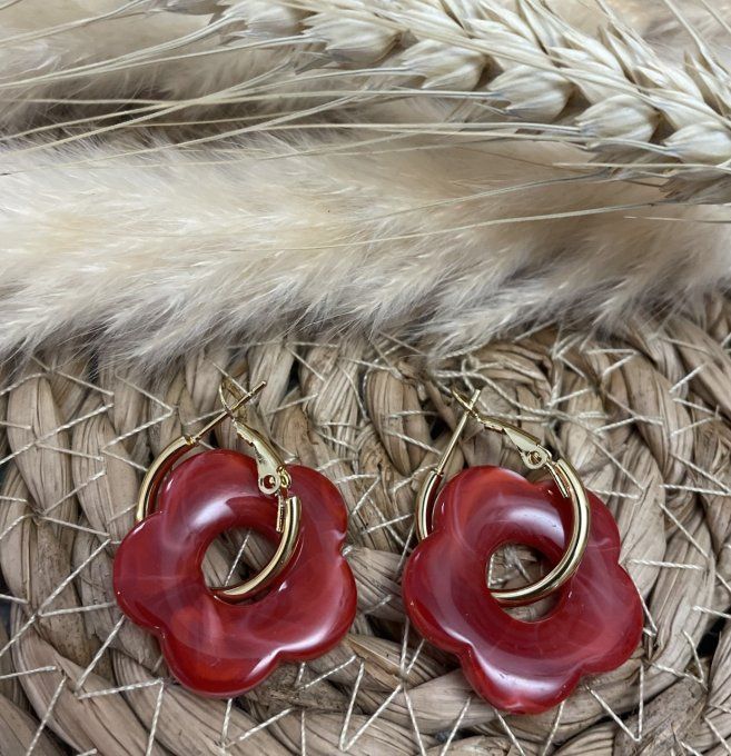 Boucles d'oreilles FLEUR