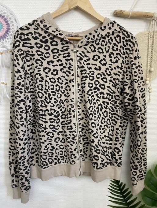 Gilet LEOPARD BEIGE