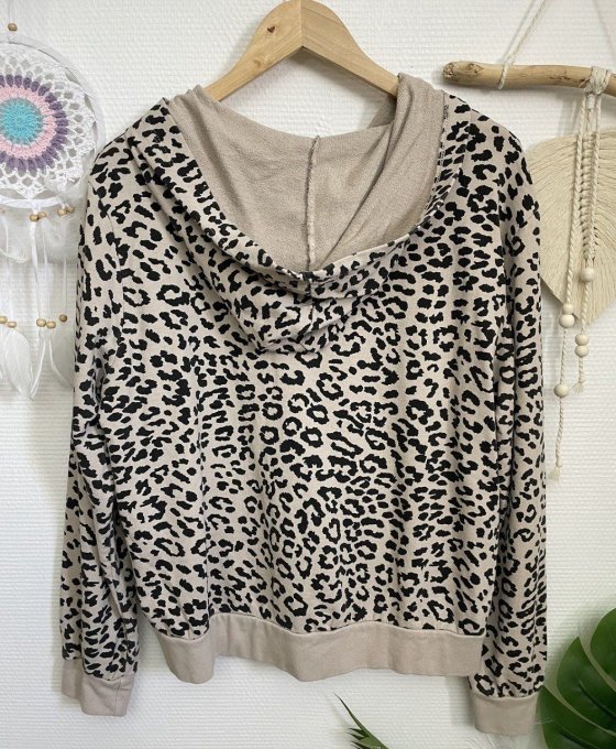 Gilet LEOPARD BEIGE