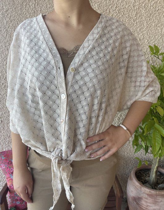 Blouse/Gilet BEIGE