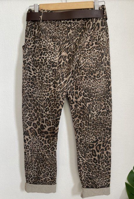 Pantalon LEOPARD BEIGE