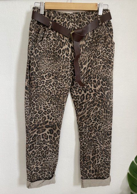 Pantalon LEOPARD BEIGE