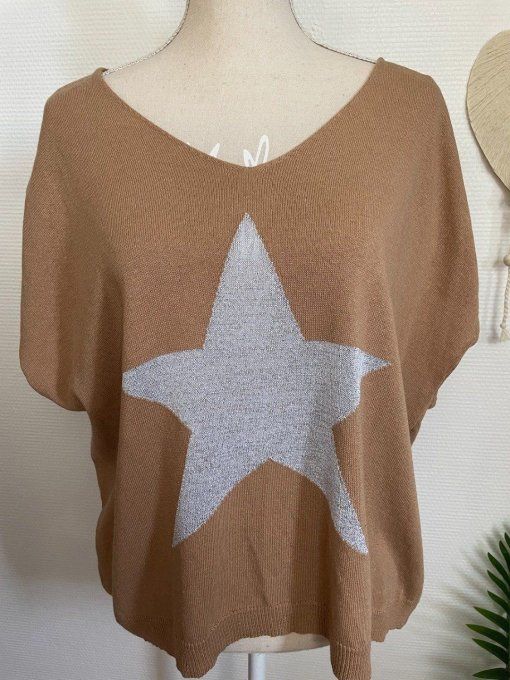 Pull STAR ECRU/GOLD